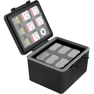 JJC, Boîte de rangement, JBC BAT6 Boîtier de stockage en plastique (15 x 10 x 5 cm) - Publicité JJC, Boîte de rangement, JBC BAT6 Boîtier de stockage en plastique (15 x 10 x 5 cm) - Publicité