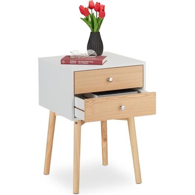 Relaxdays, Table de chevet, Nachttisch (40 x 40 x 60 cm) - Publicité Relaxdays, Table de chevet, Nachttisch (40 x 40 x 60 cm) - Publicité