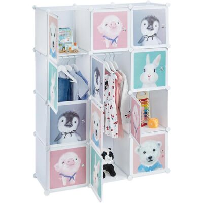 Relaxdays, Étagère pour enfant, Armoire enfant modulable (109 x 37 x 145 cm) - Publicité Relaxdays, Étagère pour enfant, Armoire enfant modulable (109 x 37 x 145 cm) - Publicité