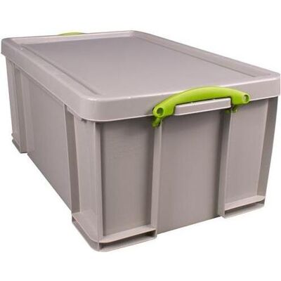 Really Useful - 64L Stacking Box - Gris - Storage Box - Publicité Really Useful - 64L Stacking Box - Gris - Storage Box - Publicité