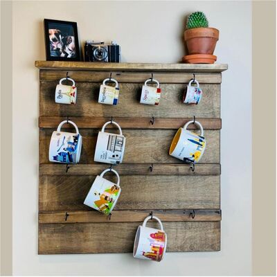 Hanah Home, Étagère, Raf284 Decorative Wooden Wall Shelf (55 x 7 x 55 cm) - Publicité Hanah Home, Étagère, Raf284 Decorative Wooden Wall Shelf (55 x 7 x 55 cm) - Publicité