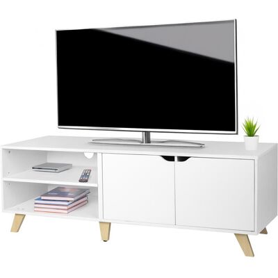 Relaxdays, Meuble TV, TV-Lowboard (140 x 40 x 50 cm) - Publicité Relaxdays, Meuble TV, TV-Lowboard (140 x 40 x 50 cm) - Publicité