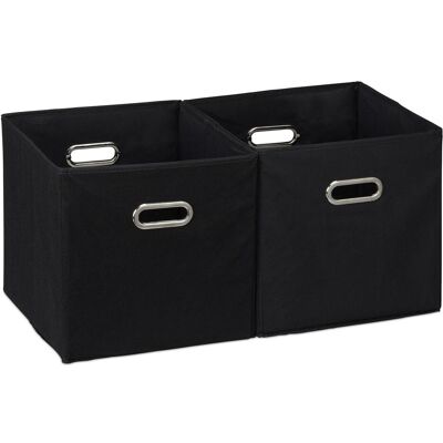 Relaxdays, Boîte de rangement, Boîte de rangement (30 cm, 27 l, 2x) - Publicité Relaxdays, Boîte de rangement, Boîte de rangement (30 cm, 27 l, 2x) - Publicité