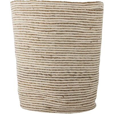 Panier de Rangement Bloomingville Selena - Jute Naturel, Rayé, Polyvalent - 40x49 cm - Publicité Panier de Rangement Bloomingville Selena - Jute Naturel, Rayé, Polyvalent - 40x49 cm - Publicité