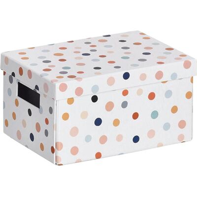 Zeller Present, Boîte de rangement, Dots (18 cm) - Publicité Zeller Present, Boîte de rangement, Dots (18 cm) - Publicité