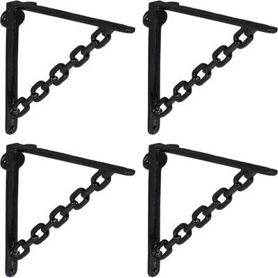 Relaxdays, Étagères : accessoires, 4x supports d'étagère - Publicité Relaxdays, Étagères : accessoires, 4x supports d'étagère - Publicité