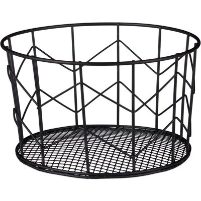 Relaxdays, Corbeille de rangement, Corbeille fil (22 cm, 1x) - Publicité Relaxdays, Corbeille de rangement, Corbeille fil (22 cm, 1x) - Publicité