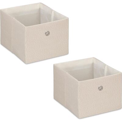 Relaxdays, Boîte de rangement, 2x boîte de rangement (20.50 cm) - Publicité Relaxdays, Boîte de rangement, 2x boîte de rangement (20.50 cm) - Publicité