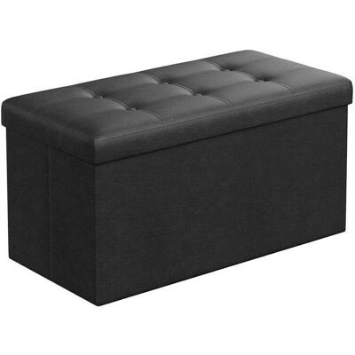 Songmics, Banc, Coffre-siège LSF105 cuir noir 76,0 cm (76 cm) - Publicité Songmics, Banc, Coffre-siège LSF105 cuir noir 76,0 cm (76 cm) - Publicité