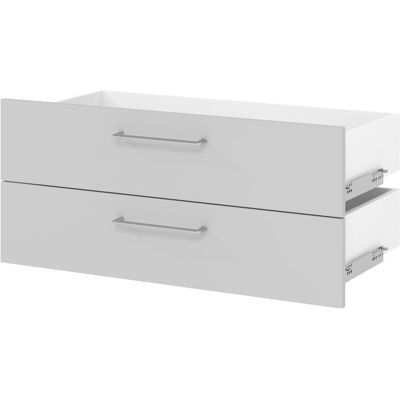 Hammerbacher, Meuble de bureau : accessoires, Tiroirs 80 cm, 1 HC, BS, Gris - Publicité Hammerbacher, Meuble de bureau : accessoires, Tiroirs 80 cm, 1 HC, BS, Gris - Publicité