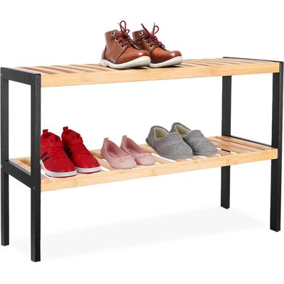 Relaxdays, Armoire à chaussures, Étagère à chaussures (70 x 26 x 33 cm) - Publicité Relaxdays, Armoire à chaussures, Étagère à chaussures (70 x 26 x 33 cm) - Publicité