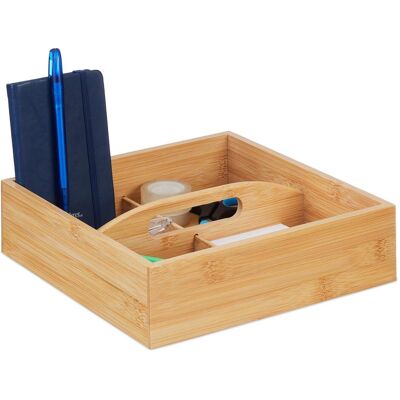 Relaxdays, Bureau : accessoires, Organisateur en bambou - Publicité Relaxdays, Bureau : accessoires, Organisateur en bambou - Publicité