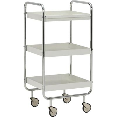 House Doctor, Desserte, Trolley, HDRoll, Silver finish - Publicité House Doctor, Desserte, Trolley, HDRoll, Silver finish - Publicité