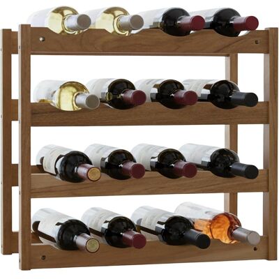Relaxdays, Étagère à vin, Casier (16 bouteilles, 42 x 21 x 38 cm) - Publicité Relaxdays, Étagère à vin, Casier (16 bouteilles, 42 x 21 x 38 cm) - Publicité