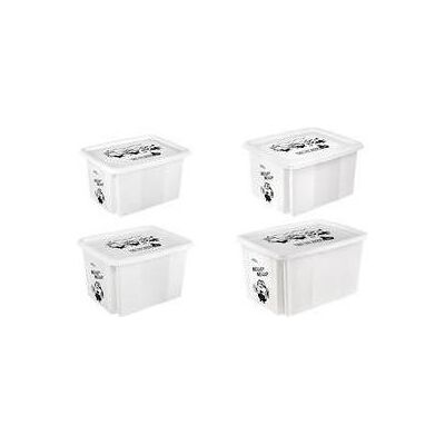 keeeper, Boîte de rangement, Aufbewahrungsbox karolina Minions Bello, 15 Liter Dreh-/Stapelbox mit Deckel, aus PP, weiss (15 l) - Publicité keeeper, Boîte de rangement, Aufbewahrungsbox karolina Minions Bello, 15 Liter Dreh-/Stapelbox mit Deckel, aus PP, weiss (15 l) - Publicité