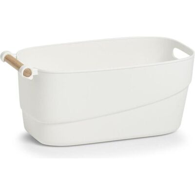 Organisateur de salle de bain blanc ZELLER - Boîte de rangement - Publicité Organisateur de salle de bain blanc ZELLER - Boîte de rangement - Publicité
