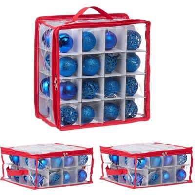 Relaxdays, Boîte de rangement, 3x boîte de rangement pour boules de Noël (32 cm, 3x) - Publicité Relaxdays, Boîte de rangement, 3x boîte de rangement pour boules de Noël (32 cm, 3x) - Publicité
