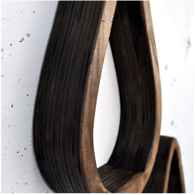 Hanah Home, Étagère, Raindrop Decorative Wooden Wall Shelf - Publicité Hanah Home, Étagère, Raindrop Decorative Wooden Wall Shelf - Publicité