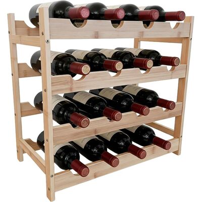 Relaxdays, Étagère à vin, Casier (16 bouteilles, 45 x 23.50 x 42 cm) - Publicité Relaxdays, Étagère à vin, Casier (16 bouteilles, 45 x 23.50 x 42 cm) - Publicité