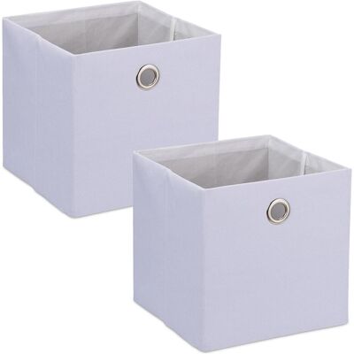 Relaxdays, Boîte de rangement, 2x boîte de rangement (30.50 cm, 27 l, 2x) - Publicité Relaxdays, Boîte de rangement, 2x boîte de rangement (30.50 cm, 27 l, 2x) - Publicité