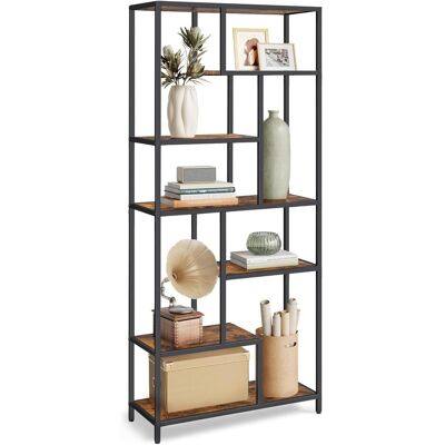 Songmics, Étagère, Bücherregal Holz Standregal 6 Ablagen Vintagebraun (80 x 30 x 180 cm) - Publicité Songmics, Étagère, Bücherregal Holz Standregal 6 Ablagen Vintagebraun (80 x 30 x 180 cm) - Publicité