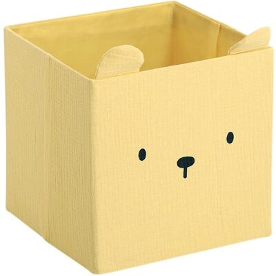 Zeller Present, Boîte de rangement, Aufbewahrungsbox Bär Musselin 28x28x28 cm (28 cm, 1x) - Publicité Zeller Present, Boîte de rangement, Aufbewahrungsbox Bär Musselin 28x28x28 cm (28 cm, 1x) - Publicité
