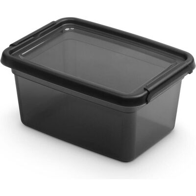 Lumarko, Boîte de rangement, boîte à provisions MOXOM BaseStore Color, 1,5l, charbon, transparent noir (19 cm, 1.50 l) - Publicité Lumarko, Boîte de rangement, boîte à provisions MOXOM BaseStore Color, 1,5l, charbon, transparent noir (19 cm, 1.50 l) - Publicité