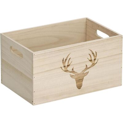 Zeller Present, Boîte de rangement, Cerf (20 cm, 9.60 l) - Publicité Zeller Present, Boîte de rangement, Cerf (20 cm, 9.60 l) - Publicité