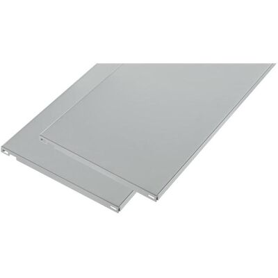 Dolle, Étagère, Tablette en acier L 800 x P 400 mm argent, 2 pcs (80 x 40 x 2 cm) - Publicité Dolle, Étagère, Tablette en acier L 800 x P 400 mm argent, 2 pcs (80 x 40 x 2 cm) - Publicité