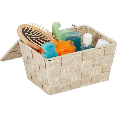 Relaxdays, Corbeille de rangement, Panier de rangement plastique (19.50 cm, 1x) - Publicité Relaxdays, Corbeille de rangement, Panier de rangement plastique (19.50 cm, 1x) - Publicité