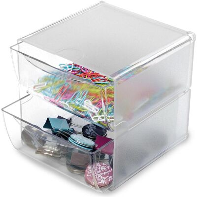 Deflecto, Boîte de rangement, Organisationsbox Cube (1x, 15.30 x 15.30 x 18.20 cm) - Publicité Deflecto, Boîte de rangement, Organisationsbox Cube (1x, 15.30 x 15.30 x 18.20 cm) - Publicité