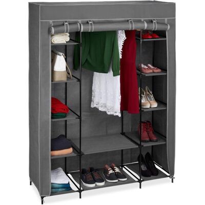 Relaxdays, Armoire en tissu, Penderie tissu (135 x 45 x 175 cm) - Publicité Relaxdays, Armoire en tissu, Penderie tissu (135 x 45 x 175 cm) - Publicité