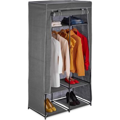 Relaxdays, Armoire en tissu, Penderie tissu (90 x 45 x 172 cm) - Publicité Relaxdays, Armoire en tissu, Penderie tissu (90 x 45 x 172 cm) - Publicité