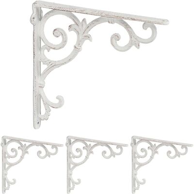 Relaxdays, Étagères : accessoires, 4x supports étagère - Publicité Relaxdays, Étagères : accessoires, 4x supports étagère - Publicité