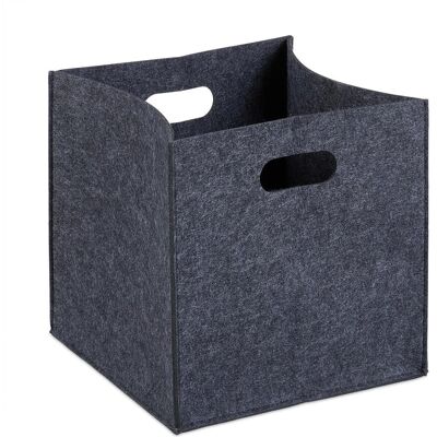 Relaxdays, Boîte de rangement, Panier à bûches de en feutre (30 cm, 23 l, 1x) - Publicité Relaxdays, Boîte de rangement, Panier à bûches de en feutre (30 cm, 23 l, 1x) - Publicité