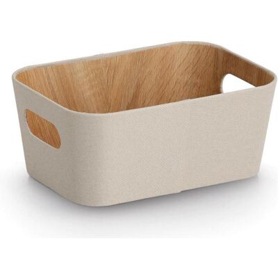 Zeller Present, Corbeille de rangement, Panier de rangement carton polyester 26x18x11 cm (18 cm) - Publicité Zeller Present, Corbeille de rangement, Panier de rangement carton polyester 26x18x11 cm (18 cm) - Publicité