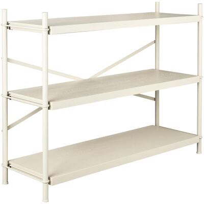 Dutchbone, Étagère, Iron Shelf Beige Low (126 x 40 x 96 cm) - Publicité Dutchbone, Étagère, Iron Shelf Beige Low (126 x 40 x 96 cm) - Publicité