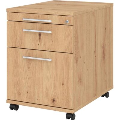 Hammerbacher, Caisson à roulettes, Caisson roulant 58cm,1tiroir,1HR,serrure RE Asteich (42.80 x 58 x 59 cm) - Publicité Hammerbacher, Caisson à roulettes, Caisson roulant 58cm,1tiroir,1HR,serrure RE Asteich (42.80 x 58 x 59 cm) - Publicité