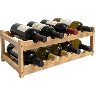 Relaxdays, Étagère à vin, Casier (8 bouteilles, 45 x 23.50 x 16.50 cm) - Publicité Relaxdays, Étagère à vin, Casier (8 bouteilles, 45 x 23.50 x 16.50 cm) - Publicité