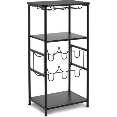 Zeller Present, Étagère à vin, Etagère à vin métal bois 40x30x80.5 cm (40 x 30 x 80.50 cm) - Publicité Zeller Present, Étagère à vin, Etagère à vin métal bois 40x30x80.5 cm (40 x 30 x 80.50 cm) - Publicité