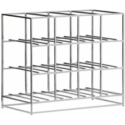 House Doctor, Étagère à vin, Shelving unit, HD12, Silver finish (12 bouteilles, 41 x 20 x 35 cm) - Publicité House Doctor, Étagère à vin, Shelving unit, HD12, Silver finish (12 bouteilles, 41 x 20 x 35 cm) - Publicité