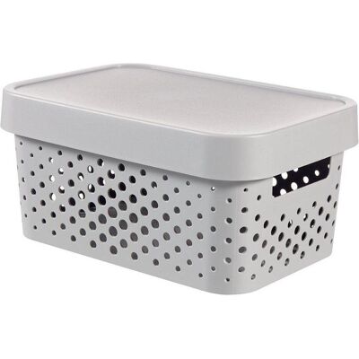 Curver Boîte de rangement, Infinity Boîte Perforée 4.5l Gris (19 cm, 4.50 l) - Publicité Curver Boîte de rangement, Infinity Boîte Perforée 4.5l Gris (19 cm, 4.50 l) - Publicité