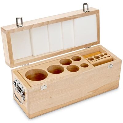 Kern, Boîte de rangement, Etui de poids en bois, 1 mg - 10 kg hêtre pour F2 + M1 + M2, bouton/compact (54 cm, 1x) - Publicité Kern, Boîte de rangement, Etui de poids en bois, 1 mg - 10 kg hêtre pour F2 + M1 + M2, bouton/compact (54 cm, 1x) - Publicité
