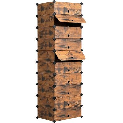 Relaxdays, Armoire à chaussures, meuble à chaussures (43 x 34 x 176 cm) - Publicité Relaxdays, Armoire à chaussures, meuble à chaussures (43 x 34 x 176 cm) - Publicité