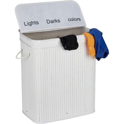 Relaxdays, Panier à linge, Trieur à linge (90 l) - Publicité Relaxdays, Panier à linge, Trieur à linge (90 l) - Publicité