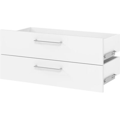 Hammerbacher, Meuble de bureau : accessoires, Tiroirs 80 cm, 1 HC, BS, Blanc - Publicité Hammerbacher, Meuble de bureau : accessoires, Tiroirs 80 cm, 1 HC, BS, Blanc - Publicité