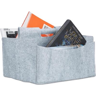 Relaxdays, Porte-revues, Panier en feutre journaux (32 x 28 x 24 cm) - Publicité Relaxdays, Porte-revues, Panier en feutre journaux (32 x 28 x 24 cm) - Publicité