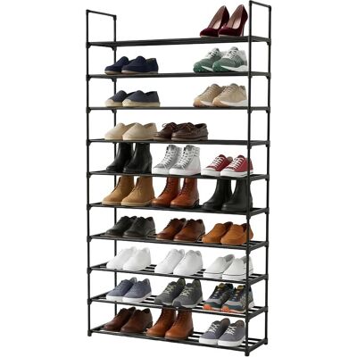 Relaxdays, Armoire à chaussures, étagère chaussures (94 x 30 x 174 cm) - Publicité Relaxdays, Armoire à chaussures, étagère chaussures (94 x 30 x 174 cm) - Publicité