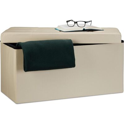 Relaxdays, Banc, Espace de rangement sur le banc (76 cm) - Publicité Relaxdays, Banc, Espace de rangement sur le banc (76 cm) - Publicité