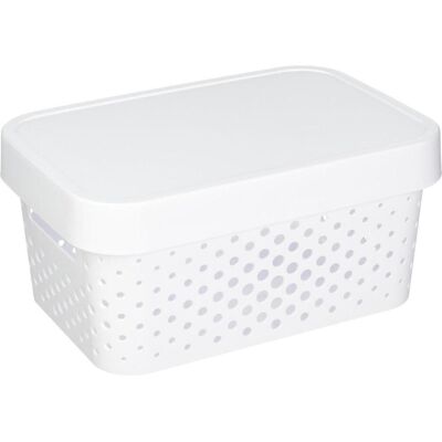 Curver Boîte de rangement, STOR BOX INFINITY 4.5L 229162 AVEC TROUS (19 cm, 4.50 l) - Publicité Curver Boîte de rangement, STOR BOX INFINITY 4.5L 229162 AVEC TROUS (19 cm, 4.50 l) - Publicité